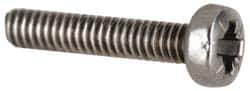 Value Collection - M6x1.00 Metric Coarse, 50mm Length Under Head Pozidriv Drive Machine Screw - Pan Head, Grade 18-8 & A2 Stainless Steel, Uncoated, Without Washer - Exact Tooling