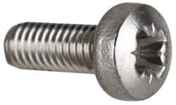 Value Collection - M3x0.50 Metric Coarse, 8mm Length Under Head Pozidriv Drive Machine Screw - Pan Head, Grade 18-8 & A2 Stainless Steel, Uncoated, Without Washer - Exact Tooling