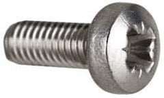 Value Collection - M3x0.50 Metric Coarse, 8mm Length Under Head Pozidriv Drive Machine Screw - Pan Head, Grade 18-8 & A2 Stainless Steel, Uncoated, Without Washer - Exact Tooling