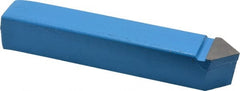 Interstate - 1 x 1" Shank, Pointed Nose Single Point Tool Bit - D-16, Grade C6 - Exact Tooling
