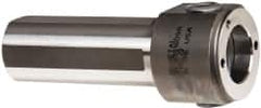 Kennametal - Neutral Cut, KM3225 Modular Connection, Round Shank Lathe Modular Clamping Unit - 1" Square Shank Diam, 3.54" OAL, Through Coolant, Series NCM-SS Round Shank Standard Length - Exact Tooling