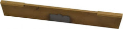 Made in USA - 3/16 Inch Wide x 11/16 Inch High x 5 Inch Long, Parallel Blade, Cutoff Blade - Micrograin Grade, TiN Coated - Exact Tooling