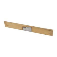 Made in USA - 1/16 Inch Wide x 1/2 Inch High x 4-1/2 Inch Long, Tapered Blade, Cutoff Blade - C6 Grade, TiN Coated - Exact Tooling