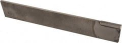 Made in USA - 1/8 Inch Wide x 11/16 Inch High x 4-5/16 Inch Long, Tapered Blade, Cutoff Blade - C2 Grade, Bright Finish - Exact Tooling