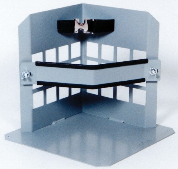 Made in USA - 16" Long x 16" Wide x 15" High, Gas Single Cylinder Floor Stand - Fits 4, 5, 6, 7, 8, 9, 10" Diameter Cylinders - Exact Tooling