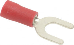 Ideal - #10 Stud, 22 to 18 AWG Compatible, Partially Insulated, Crimp Connection, Standard Fork Terminal - Exact Tooling