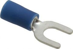 Ideal - #10 Stud, 16 to 14 AWG Compatible, Partially Insulated, Crimp Connection, Standard Fork Terminal - Exact Tooling