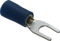 Ideal - #6 Stud, 16 to 14 AWG Compatible, Partially Insulated, Crimp Connection, Standard Fork Terminal - Exact Tooling