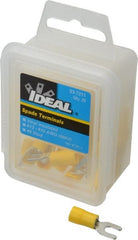 Ideal - #8 Stud, 12 to 10 AWG Compatible, Partially Insulated, Crimp Connection, Standard Fork Terminal - Exact Tooling