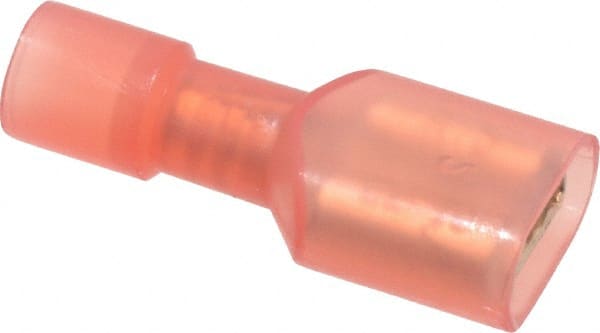 Ideal - 22 to 18 AWG, Vinyl, Fully Insulated, Female Wire Disconnect - 1/4 Inch Wide Tab, Red, cUL Listed, RoHS Compliant, UL Listed 774A - Exact Tooling