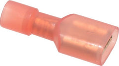 Ideal - 22 to 18 AWG, Vinyl, Fully Insulated, Female Wire Disconnect - 1/4 Inch Wide Tab, Red, cUL Listed, RoHS Compliant, UL Listed 774A - Exact Tooling