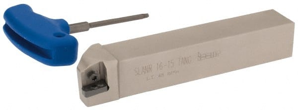 Iscar - SLAN, Right Hand Cut, 1" Shank Height x 1" Shank Width, Negative Rake Indexable Turning Toolholder - 6" OAL, LNMX 1506 Insert Compatibility, Series Isoturn - Exact Tooling