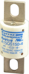 Ferraz Shawmut - 150 VAC/VDC, 150 Amp, Fast-Acting Semiconductor/High Speed Fuse - Bolt-on Mount, 2-21/32" OAL, 100 at AC, 50 at DC kA Rating, 1-1/8" Diam - Exact Tooling