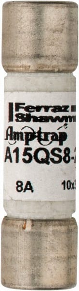 Ferraz Shawmut - 150 VAC/VDC, 8 Amp, Fast-Acting Semiconductor/High Speed Fuse - Clip Mount, 1-1/2" OAL, 100 at AC, 50 at DC kA Rating, 13/32" Diam - Exact Tooling