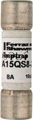 Ferraz Shawmut - 150 VAC/VDC, 8 Amp, Fast-Acting Semiconductor/High Speed Fuse - Clip Mount, 1-1/2" OAL, 100 at AC, 50 at DC kA Rating, 13/32" Diam - Exact Tooling