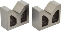 SPI - 1-3/4" Max Capacity, 90° Angle, Cast Iron V-Block - 3" Long x 1-5/16" Wide x 2-3/8" High, Sold as Matched Pair - Exact Tooling