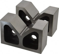 SPI - 2-7/16" Max Capacity, 90° Angle, Cast Iron V-Block - 5" Long x 2" Wide x 3-1/8" High, Sold as Matched Pair - Exact Tooling