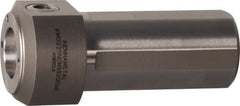 Kennametal - Neutral Cut, KM3225 Modular Connection, Round Shank Lathe Modular Clamping Unit - 1-1/4" Square Shank Diam, 3.54" OAL, Through Coolant, Series NCM-SS Round Shank Standard Length - Exact Tooling