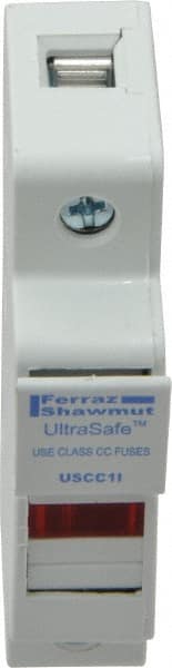 Ferraz Shawmut - 1 Pole, 600 VAC/VDC, 30 Amp, DIN Rail Mount Fuse Holder - Compatible with CC Class, 0.69 Inch Wide Fuse - Exact Tooling