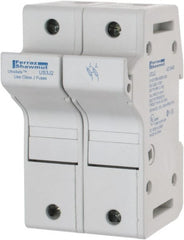 Ferraz Shawmut - 2 Pole, 600 VAC/VDC, 30 Amp, DIN Rail Mount Fuse Holder - Compatible with J Class, 58mm Long x 2.56 Inch Wide and 22mm Diameter Fuse - Exact Tooling