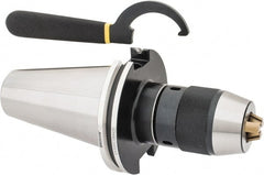 Kennametal - CAT50, 0.99 to 13mm Capacity, Integral Shank Drill Chuck - Keyless, Taper Shank, 1.97" Sleeve Diam, 3.72" Open Length - Exact Tooling