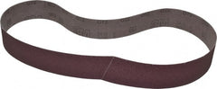 3M - 2" Wide x 48" OAL, 60 Grit, Aluminum Oxide Abrasive Belt - Aluminum Oxide, Medium, Coated, X Weighted Cloth Backing, Series 241D - Exact Tooling