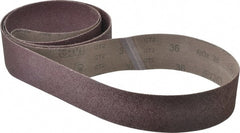 3M - 3" Wide x 132" OAL, 36 Grit, Aluminum Oxide Abrasive Belt - Aluminum Oxide, Very Coarse, Coated, X Weighted Cloth Backing, Series 341D - Exact Tooling