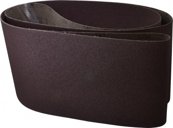 3M - 8" Wide x 107" OAL, 50 Grit, Aluminum Oxide Abrasive Belt - Aluminum Oxide, Coarse, Coated, X Weighted Cloth Backing, Series 341D - Exact Tooling
