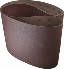 3M - 10" Wide x 70-1/2" OAL, 80 Grit, Aluminum Oxide Abrasive Belt - Aluminum Oxide, Medium, Coated, X Weighted Cloth Backing, Series 341D - Exact Tooling