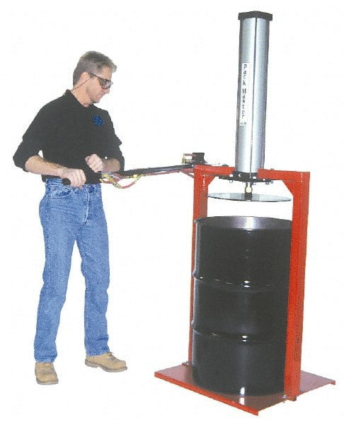Made in USA - Air Powered Compactor - 2,600 Lb (100 psi) & 3,900 Lb (150 psi), 76" High x 36" Wide x 27" Deep - Exact Tooling