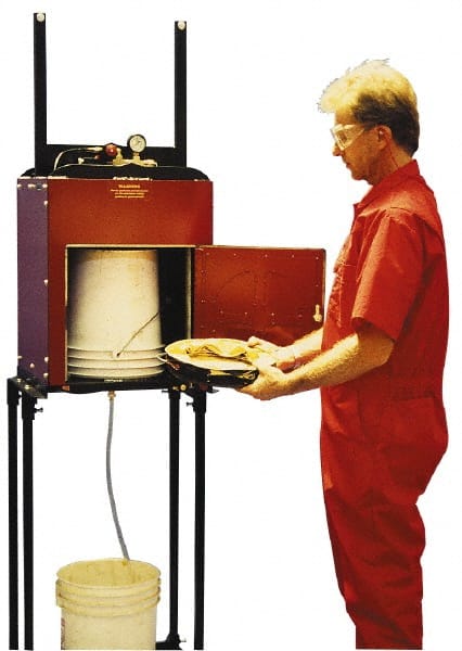 Made in USA - Trash Compactor/Crusher Floor Stand - 37" High, For 10001655 Crushers - Exact Tooling