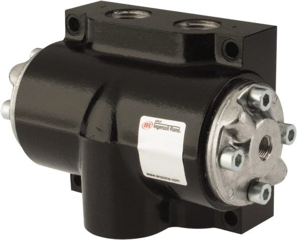 ARO/Ingersoll-Rand - 1" Inlet x 1" Outlet, Pilot Actuator, Spring Return, 2 Position, Body Ported Solenoid Air Valve - 280 CFM, 7.8 CV, 4 Way, 150 psi, 180° Max Temp, -10° Min Temp - Exact Tooling