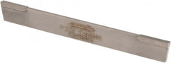 Accupro - 1/8 Inch Wide x 1/2 Inch High x 4-1/2 Inch Long, Parallel Blade, Cutoff Blade - Micrograin Grade, Bright Finish - Exact Tooling