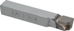 Accupro - 2-1/2 Inch Long, 3/32 Inch Radius, Left Hand, Concave, RAL Style Radius Cutting Tool Bit - 3/8 Inch Long Tip, 3/32 Inch Thick, 3/8 Inch Shank Square, Carbide Tip - Exact Tooling