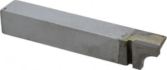 Accupro - 2-1/2 Inch Long, 7/32 Inch Radius, Left Hand, Concave, RAL Style Radius Cutting Tool Bit - 3/8 Inch Long Tip, 3/32 Inch Thick, 3/8 Inch Shank Square, Carbide Tip - Exact Tooling