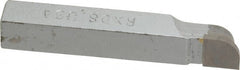 Accupro - 2-1/2 Inch Long, 1/4 Inch Radius, Right Hand, Convex, RXD Style Radius Cutting Tool Bit - 3/8 Inch Long Tip, 3/32 Inch Thick, 3/8 Inch Shank Square, Carbide Tip - Exact Tooling