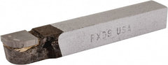 Accupro - 3-1/2 Inch Long, 9/32 Inch Radius, Right Hand, Convex, RXD Style Radius Cutting Tool Bit - 1/2 Inch Long Tip, 1/8 Inch Thick, 1/2 Inch Shank Square, Carbide Tip - Exact Tooling