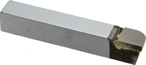 Accupro - 4-1/2 Inch Long, 13/32 Inch Radius, Right Hand, Convex, RXD Style Radius Cutting Tool Bit - 3/4 Inch Long Tip, 3/16 Inch Thick, 3/4 Inch Shank Square, Carbide Tip - Exact Tooling