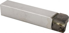 Accupro - 4-1/2 Inch Long, 15/32 Inch Radius, Right Hand, Convex, RXD Style Radius Cutting Tool Bit - 3/4 Inch Long Tip, 3/16 Inch Thick, 3/4 Inch Shank Square, Carbide Tip - Exact Tooling