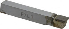 Accupro - 2-1/2 Inch Long, 1/32 Inch Radius, Left Hand, Convex, RXL Style Radius Cutting Tool Bit - 3/8 Inch Long Tip, 3/32 Inch Thick, 3/8 Inch Shank Square, Carbide Tip - Exact Tooling