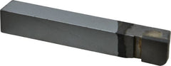 Accupro - 2-1/2 Inch Long, 1/8 Inch Radius, Left Hand, Convex, RXL Style Radius Cutting Tool Bit - 3/8 Inch Long Tip, 3/32 Inch Thick, 3/8 Inch Shank Square, Carbide Tip - Exact Tooling
