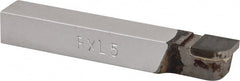 Accupro - 2-1/2 Inch Long, 5/32 Inch Radius, Left Hand, Convex, RXL Style Radius Cutting Tool Bit - 3/8 Inch Long Tip, 3/32 Inch Thick, 3/8 Inch Shank Square, Carbide Tip - Exact Tooling