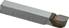 Accupro - 2-1/2 Inch Long, 3/16 Inch Radius, Left Hand, Convex, RXL Style Radius Cutting Tool Bit - 3/8 Inch Long Tip, 3/32 Inch Thick, 3/8 Inch Shank Square, Carbide Tip - Exact Tooling