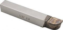 Accupro - 3-1/2 Inch Long, 11/32 Inch Radius, Left Hand, Convex, RXL Style Radius Cutting Tool Bit - 1/2 Inch Long Tip, 1/8 Inch Thick, 1/2 Inch Shank Square, Carbide Tip - Exact Tooling