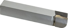 Accupro - 4-1/2 Inch Long, 13/32 Inch Radius, Left Hand, Convex, RXL Style Radius Cutting Tool Bit - 3/4 Inch Long Tip, 3/16 Inch Thick, 3/4 Inch Shank Square, Carbide Tip - Exact Tooling