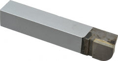 Accupro - 4-1/2 Inch Long, 1/2 Inch Radius, Left Hand, Convex, RXL Style Radius Cutting Tool Bit - 3/4 Inch Long Tip, 3/16 Inch Thick, 3/4 Inch Shank Square, Carbide Tip - Exact Tooling