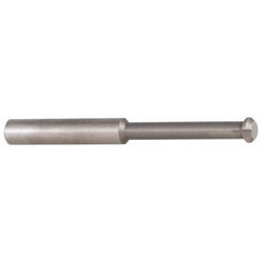 Accupro - 0.49" Cutter Head Diam, 1/32" Flat Width, 3" OAL, Solid Carbide, Single Right Hand Back Chamfer - Exact Tooling