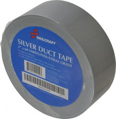 Ability One - 2" x 60 Yds Gray Duct Tape - 9 mil, Rubber Adhesive, Polyethylene Cloth Backing, Series 5640 - Exact Tooling