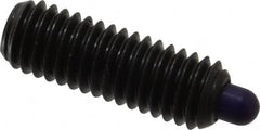 Gibraltar - 3/8-16, 1-1/8" Thread Length, 3/16" Plunger Projection, Steel Threaded Spring Plunger - 0.186" Max Plunger Diam, 1-1/8" Plunger Length, 5.5 Lb Init End Force, 14.5 Lb Final End Force, 3/16" Hex - Exact Tooling