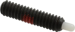 Gibraltar - 1/4-20, 1" Thread Length, 3/16" Plunger Projection, Steel Threaded Spring Plunger - 0.118" Max Plunger Diam, 1" Plunger Length, 1 Lb Init End Force, 4 Lb Final End Force, 5/64" Hex - Exact Tooling
